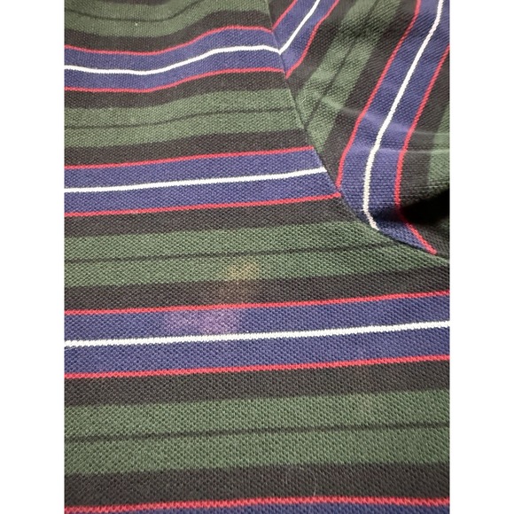 Polo Ralph Lauren Shirt Men Large Striped Short Sleeve Golf Green Outdoors - Picture 7 of 9